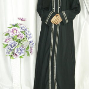 Chic Front Open Buttoned Abaya – Sleek, Modest Look