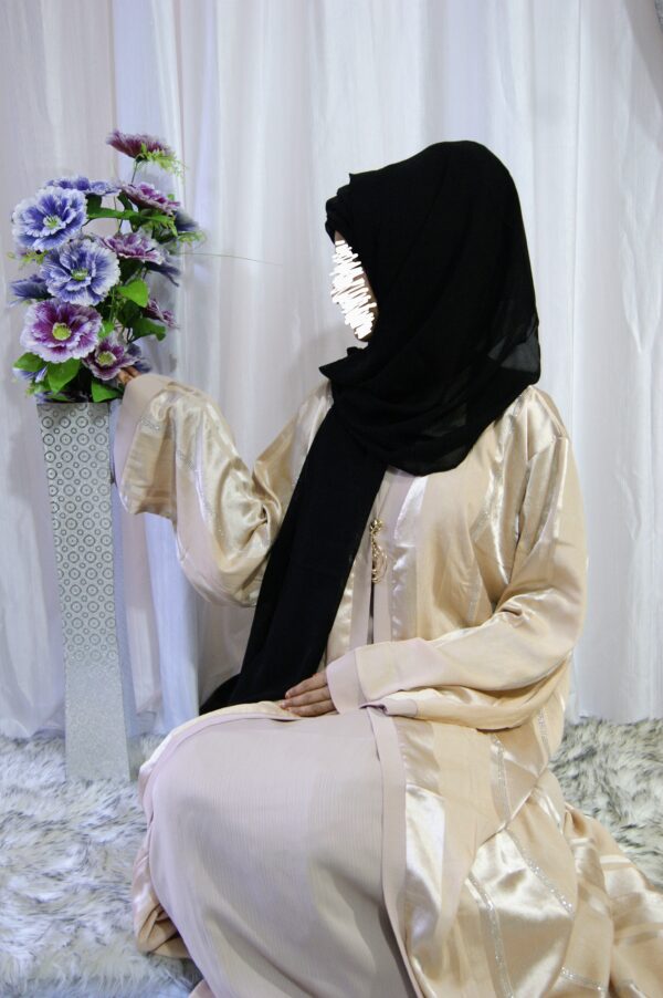 Gorgeous Closed Abaya with Detailed Sleeves – Refined Modesty