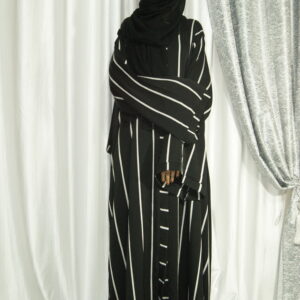 Sophisticated Front Open Buttoned Abaya – Effortless Elegance